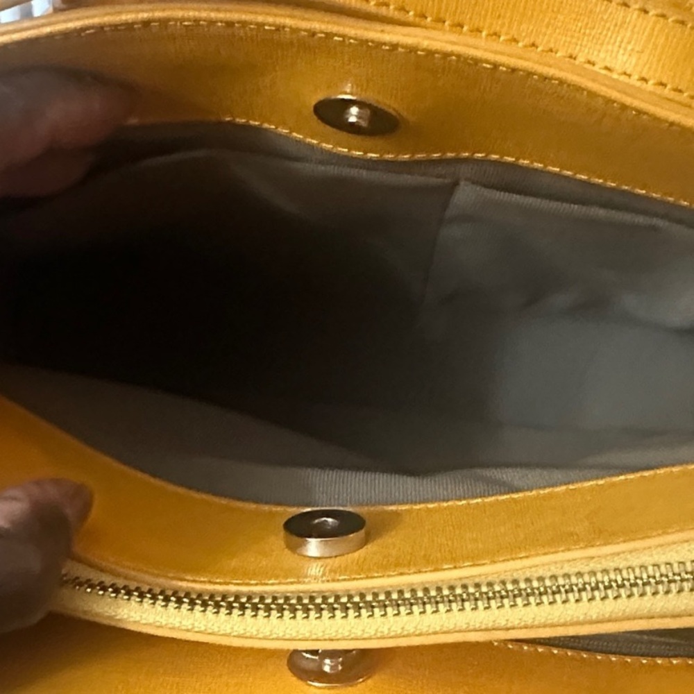 Furla Mustard Yellow Satchel - Picture 11 of 16